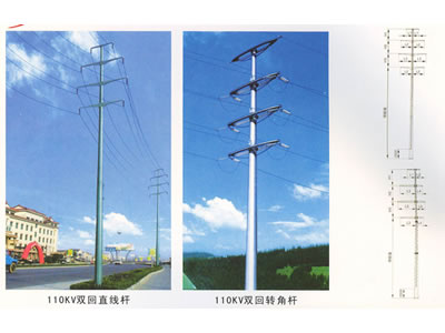 110KV雙回直線桿/轉(zhuǎn)角桿
