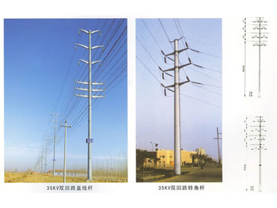 35KV雙回路直線桿/轉(zhuǎn)角桿